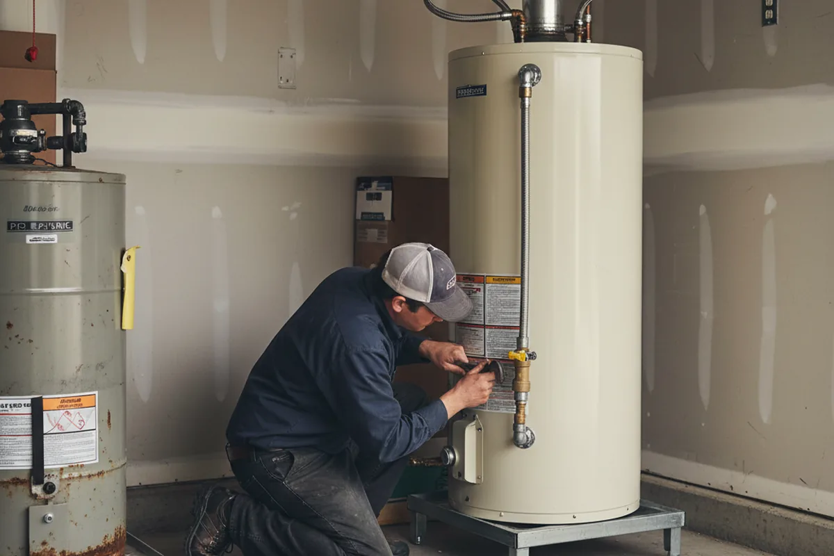 Water heater and shutoff valve replacement in Haverstraw