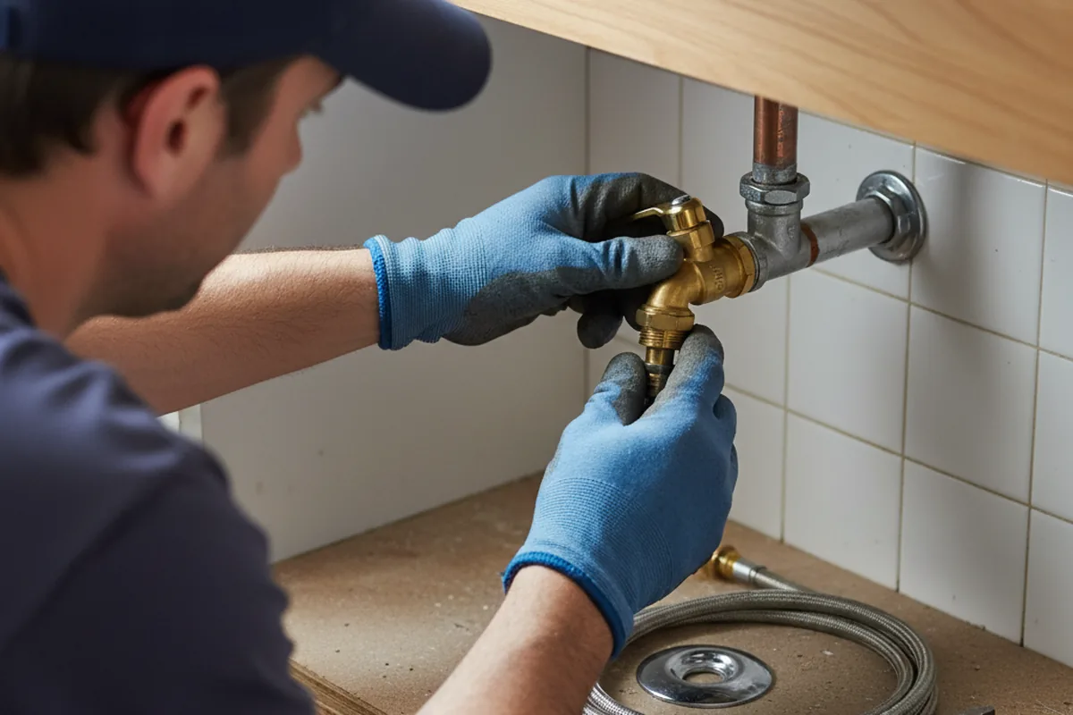 Shutoff valve and fitting work during Emergency Plumbing in Haverstraw